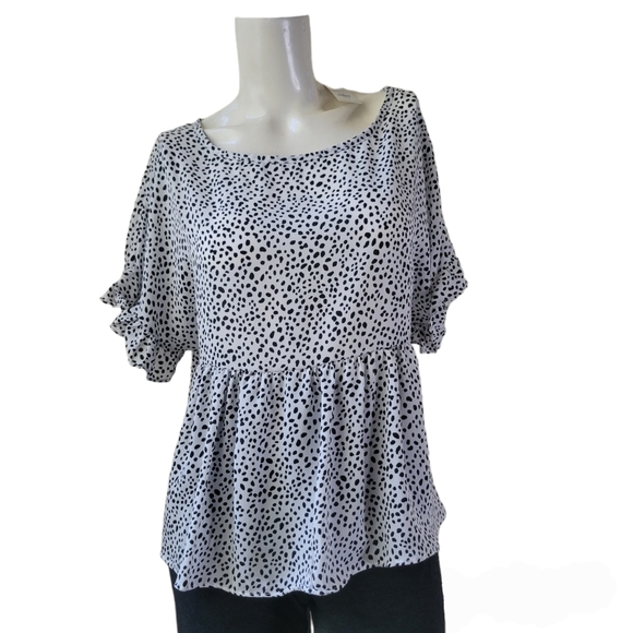 MiAmi Chiffon Ruffled Blouse - Picture 2 of 10